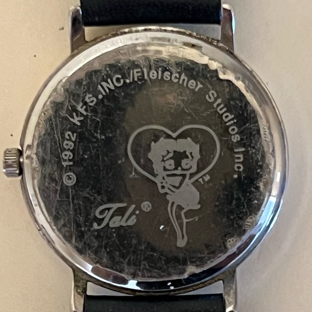 Vintage Betty Boop Cartoon Watch with Black Strap - Picture 5 of 7